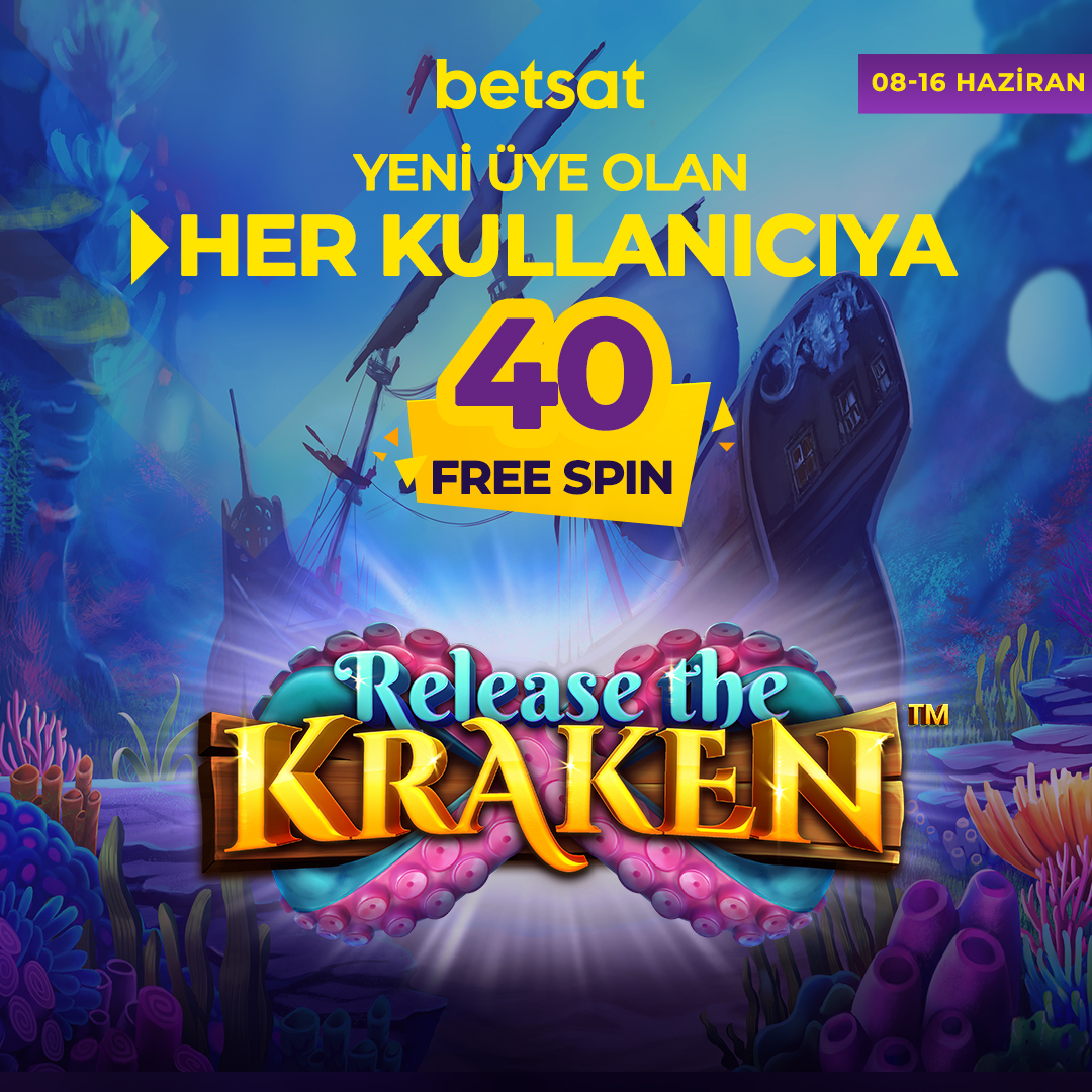 🎰 Betsat'ta FREE SPIN kazanmaya hazır ol!🤩

Yeni üye olan her kullanıcıya #ReleasetheKraken oyununda 4️⃣0️⃣ #freespin 🎁 

Etkinliğe katılmak için tıkla
➡️  woobox.com/zeum5a ⬅️

📢 Kazananlar 16.06.23 Cuma günü açıklanacaktır. #casino #slot