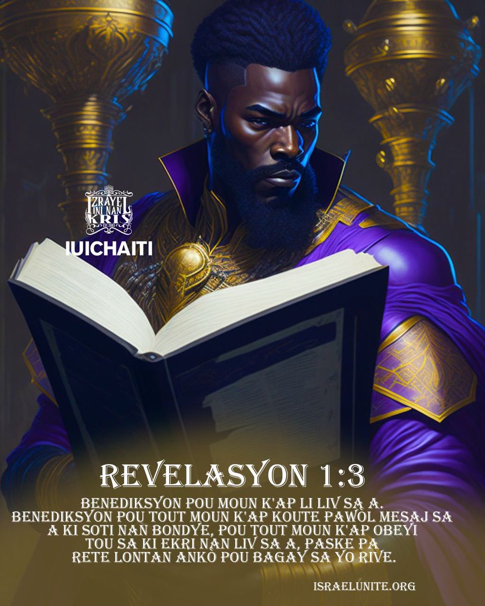 iuic_haiti's tweet photo. Vizite Sit Nou Nan💻👨🏾💻🖥️
🔴 https://t.co/fLP8ugZqTK
……………………………………….
“Benediksyon pou moun k'ap li liv sa a. Benediksyon pou tout moun k'ap koute pawòl mesay sa a ki sòti nan Bondye…”✊🏿
#Koute👂🏽#IUICHaiti #IUIC #IUICTV #BibLa📖 #Jezi #Li #Lalwa🔥🔥 https://t.co/KZ4TTa9cQ3