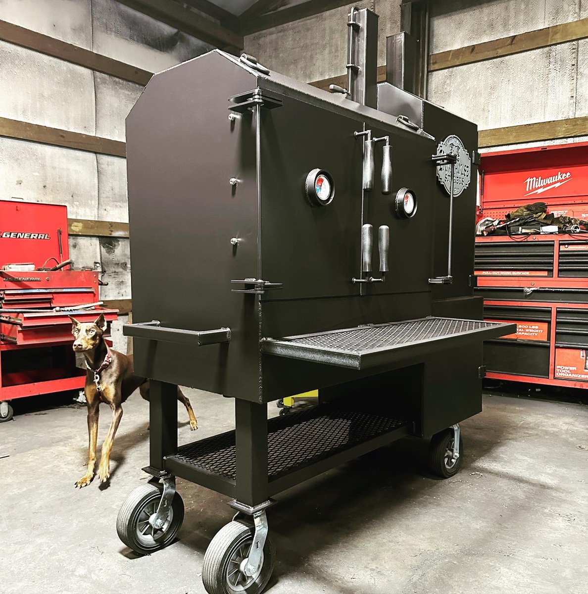 Boathouse smokers on Twitter "42”x27” ReverseFlow Offset Smoker. Cook