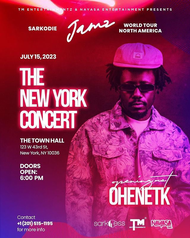 DBkyeiEvents's tweet photo. @ohenetk 🥳🥳 

#JamzUsTour Opening Act!

🙏🏾📌 https://t.co/gpCf8wPmHw