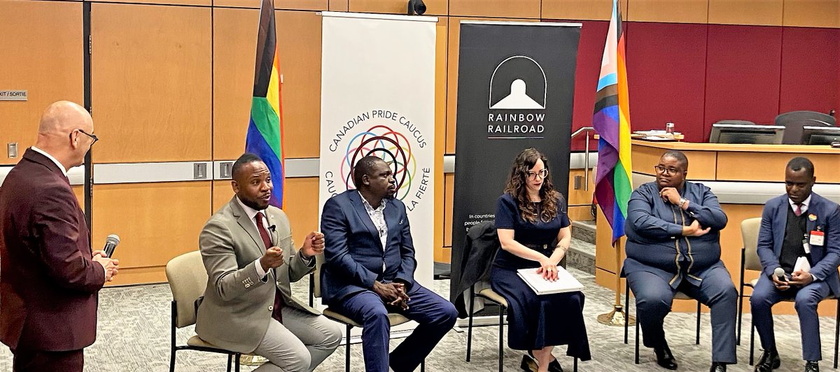 SenCormier's tweet photo. Le Canada peut et doit répondre plus activement aux crises humanitaires LGBTQI+
Le Caucus canadien de la Fierté remercie sincèrement les parlementaires africains et #JessicaStern #SpecialEnvoyLGBTQI d’avoir partagé leur expertise et expériences avec les parlementaires canadiens. https://t.co/W29R64lcUb