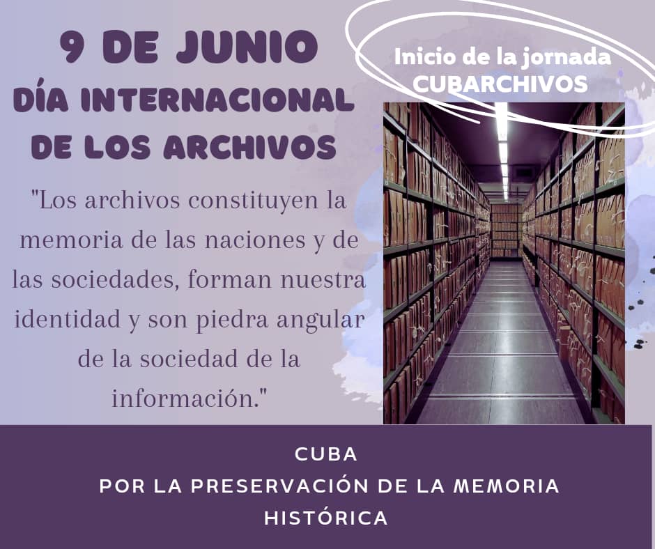 El Programa Nacional de Memoria Histórica es el mecanismo de integración para la implementación y el control del Sistema Nacional de Gestión Documental y Archivos en Cuba.
#CUBARCHIVOS
#MemoriaHistorica
#ArchivosUnidos <a href="/MarthaFerriol/">Martha Ferriol</a> <a href="/citmacuba/">Ministerio de Ciencia, Tecnología y Medio Ambiente</a> <a href="/ElbaRosaPM/">Elba Rosa</a>
