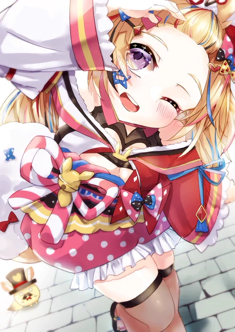 正月衣装で尾丸ポルカ  #絵まる