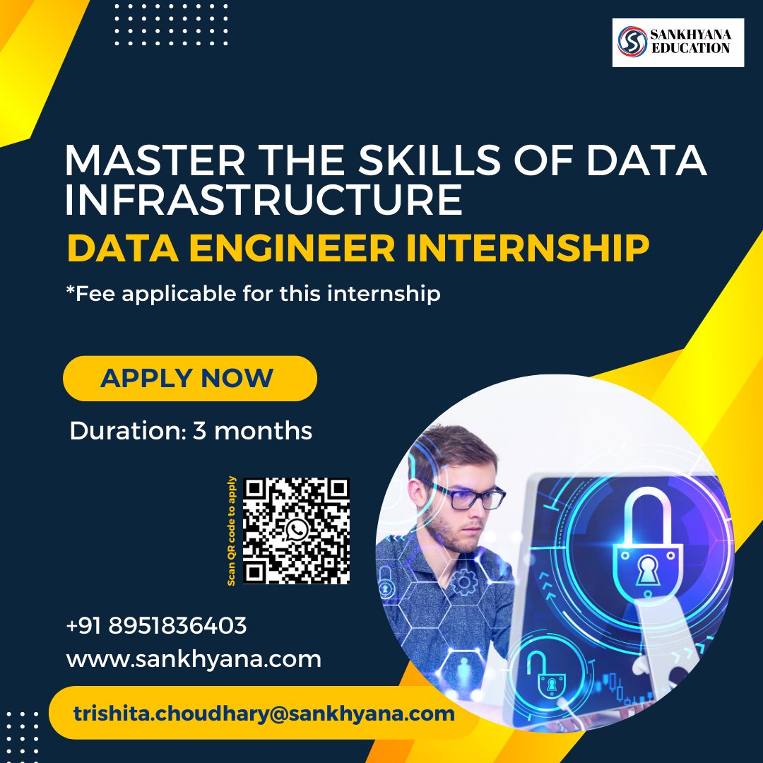 Master The Skills Of Data Infrastructure With Our Data Engineer Internship Program
Apply Here: forms.gle/C59jv4ehJie7ow…
#DataEngineering #BigData #DataPipeline #internship #career #success #offer #sankhyana