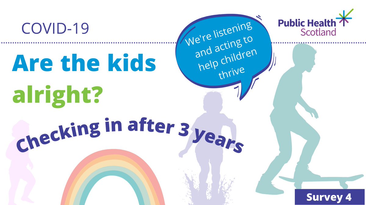 Public Health Scotland (@p_h_s_official) on Twitter photo Three years on from the start of the COVID-19 pandemic, we want to check in to see how children and their families are doing now. If you are a parent or carer of children aged 0-11 years old, please take our survey π
surveys.publichealthscotland.scot/267717?lang=en
Read more: publichealthscotland.scot/news/2023/juneβ¦ Three years on from the start of the COVID-19 pandemic, we want to check in to see how children and their families are doing now. If you are a parent or carer of children aged 0-11 years old, please take our survey π
surveys.publichealthscotland.scot/267717?lang=en
Read more: publichealthscotland.scot/news/2023/juneβ¦