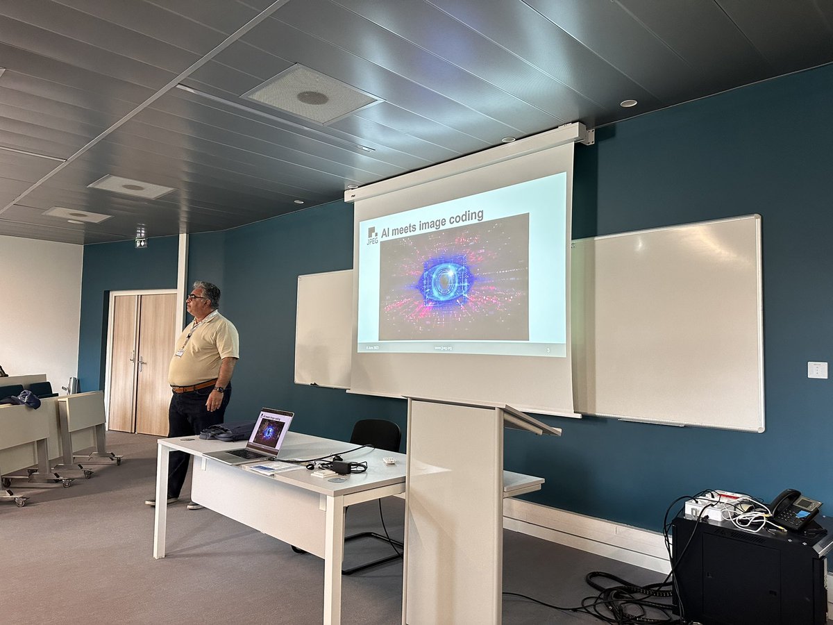 Daoudi Mohamed (@daoudimed64) on Twitter photo Great talk given today by Professor <a href="/touradjebrahimi/">Touradj Ebrahimi</a> at Coresa 2023 Lille, Ai meets coding, Ai meets metaverse, Ai meets vision Great talk given today by Professor <a href="/touradjebrahimi/">Touradj Ebrahimi</a> at Coresa 2023 Lille, Ai meets coding, Ai meets metaverse, Ai meets vision