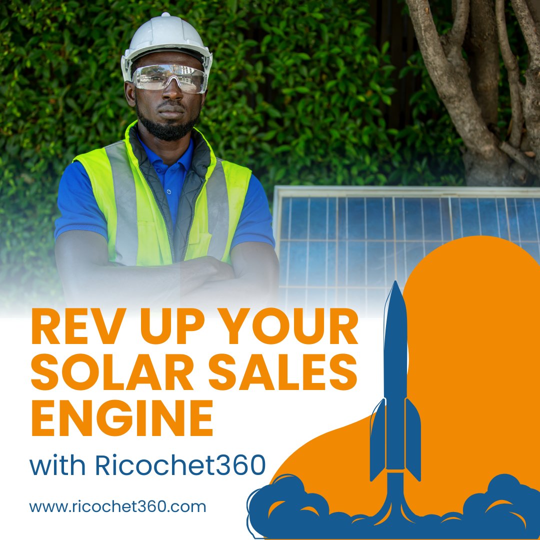 speedtocontact's tweet image. Looking to streamline your solar sales process? Ricochet360&apos;s solar CRM platform has got you covered. Start closing more deals today! Call now for a FREE demo! 866-678-1288 
#SolarLeads #AllInOneSolution #CloseMoreDeals