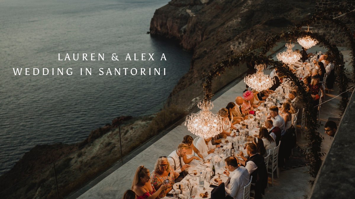 Lauren & Alex's wedding in Santorini #santorinielopement #santoriniwedding #santoriniphotographer
