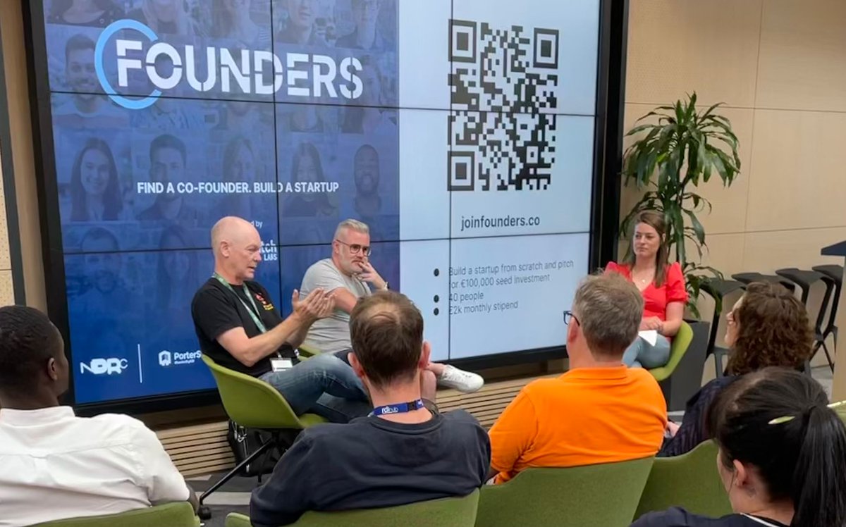 RDIhubIreland's tweet image. Great event earlier today to promote the new #Founders #TalentAccelerator - @MaeveLyons  interviewed @hughreynolds &amp;amp; @shaneycakes about all aspects of startup life, in particular the importance of choosing the correct #cofounder for your #startup!👏

👉joinfounders.co