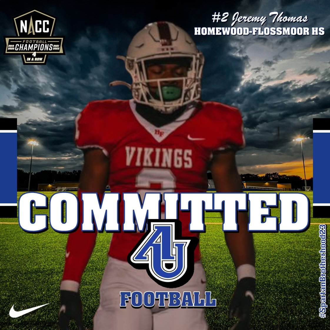 Aurora University Football (@au_spartanfb) on Twitter photo Spartan Fans, we are excited to welcome <a href="/JeremyThomasTOP/">Jeremy Thomas ✪</a> from Homewood Flossmoor HS to the Aurora Football Family. Be sure to follow his journey as he continues to develop as a student, athlete, and person. #WeAreOneAU #SpartanBrotherhood23 Spartan Fans, we are excited to welcome <a href="/JeremyThomasTOP/">Jeremy Thomas ✪</a> from Homewood Flossmoor HS to the Aurora Football Family. Be sure to follow his journey as he continues to develop as a student, athlete, and person. #WeAreOneAU #SpartanBrotherhood23