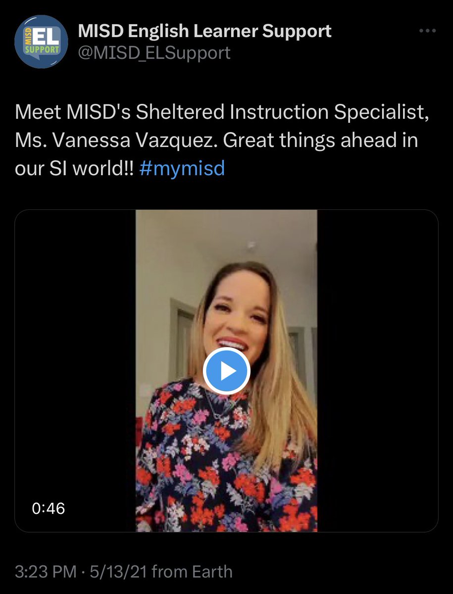 ZabGon's tweet photo. And just like that, two years flew by! Today, we say goodbye to @vbvazque and wish her the best on her new journey as a Bilingual Elementary Specialist. @MISD_ELSupport will miss you! https://t.co/AWLcZTrDkN