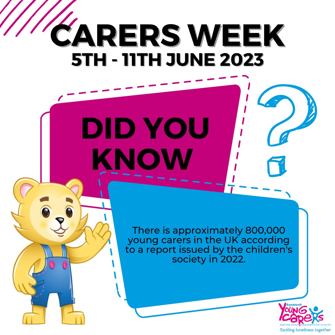 SandwellYC's tweet photo. Fact about Young Carers you may not have known...
#carersweek #sandwellyoungcarers #raiseawareness #support #makeadifference https://t.co/PBPD5v5pko