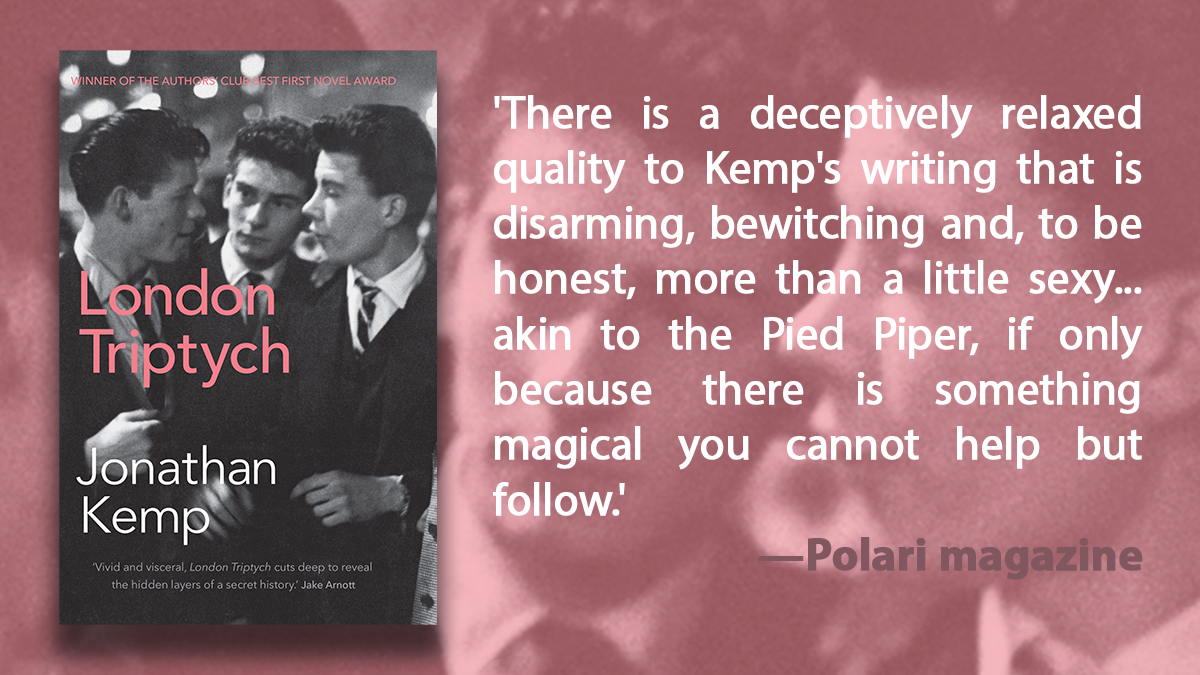 Happy Pride Month! The incredible London Triptych by <a href="/JonathanMKemp/">JONATHAN KEMP</a> has been sent off for another reprint  because it's just that good. ethicalshop.org/london-triptyc…