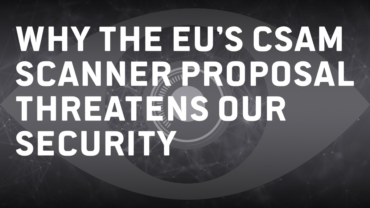 PirateSecon's tweet photo. Why the EU’s CSAM Scanner Proposal threatens our #Security!
https://t.co/ljM5U7hT3h
#PSC #PSC22 #PSC2022 #Conference #Chatcontrol https://t.co/WPOABUz9FY