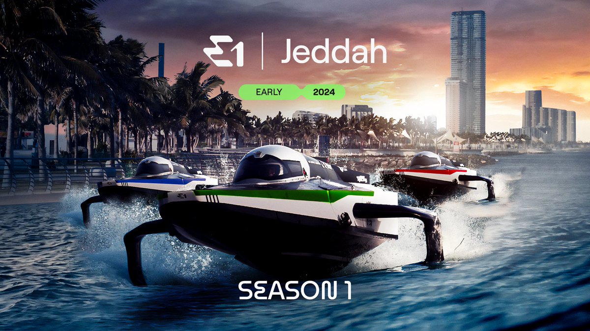 Just a few RaceBirds racing head to head right next to the shore ⚡️

Get used to seeing this incredible sight 🤩

First E1 World Championship race goes down in Jeddah, early 2024 🇸🇦

#E1Series | #ChampionsOfTheWater