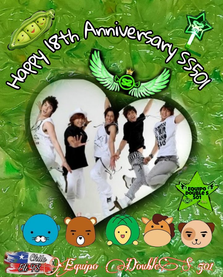 Happy 18th Anniversary
SS501 💚💚💚💚💚➕💚
#SS501_XVIII
#18YearsWithSS501
#SS501_데뷔_18주년_축하해
#SS501_18th_Anniversary 
#김현중 #허영생 #김규종 
#박정민 #김형준 
#SS501 #TripleS
#DoubleS301 
#더블에스501 
#EquipoDoubleS501