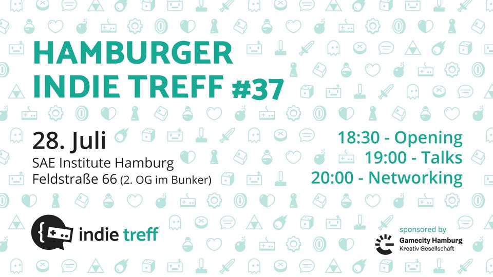 IndieTreff's tweet photo. ✨SAVE THE DATE✨
We are exited for the next Indie Treff in 2023 🥳
Join us for an awesome talk, great networking and cool games to play!

This time we are hosted by the great folks at SAE Institute Hamburg in celebration of their 30th aniversary. 

See you there! 🎉 https://t.co/LGsl9b1FdA