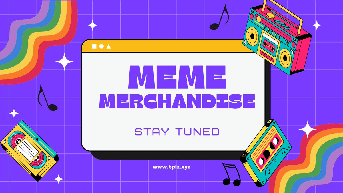 bplz_coin's tweet photo. 🚀 We're launching meme merchandise soon! Get ready to rock the trendiest and funniest apparel inspired by classic memes. Stay tuned for the hottest collection that will have you laughing out loud. Don't miss out on the meme fashion revolution! #MemeMerchandise #BPLZ https://t.co/FNGK6hE5XZ