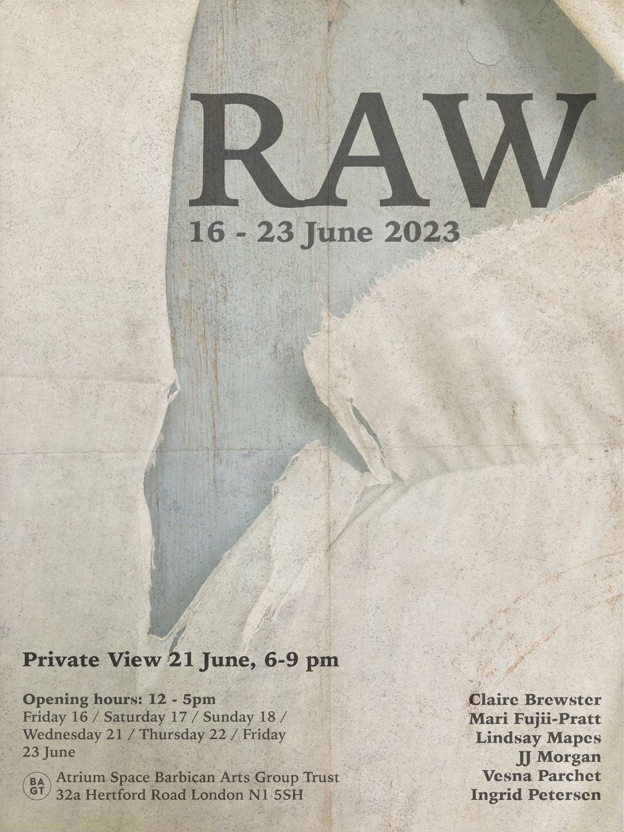 BAGTStudios's tweet photo. RAW Private View 21 June, 6 - 9pm - https://t.co/kBdfmRJk9m https://t.co/Z0MQxLIr4V