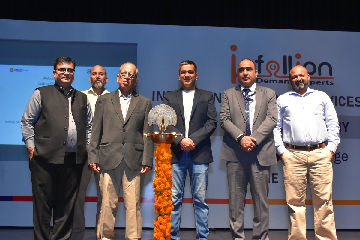 infollion's tweet photo. Milestones are an important way of looking at the past with gratitude, present with appreciation and future with hope.
We're thrilled to announce that @Infollion, India's first expert network, has been listed on #NSEEmerge! 
We extend our heartfelt thanks to our amazing team and dedicated investors for their unwavering trust and support. It is your belief in us that has propelled Infollion to reach new heights. This achievement is a testament to our collective efforts and relentless pursuit of excellence.

We are immensely grateful for the opportunities that lie ahead and look forward to continuing our journey of empowering businesses with expert insights.
#SMEIPO #IPO 
@munjalg @BlumeVentures @NSEIndia