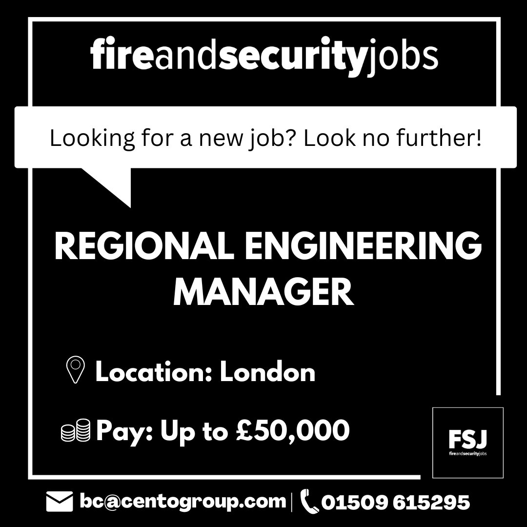 Based in London?📍
Interested in earning up to £50k?💲

Contact Beth Cartwright ⤵
📞 01509 615295 | 📧 bc@centogroup.com

#regionalengineeringmanager #london #job #jobs #jobvacancies #fireandsecurity #fireandsecurityjobs #fire #security