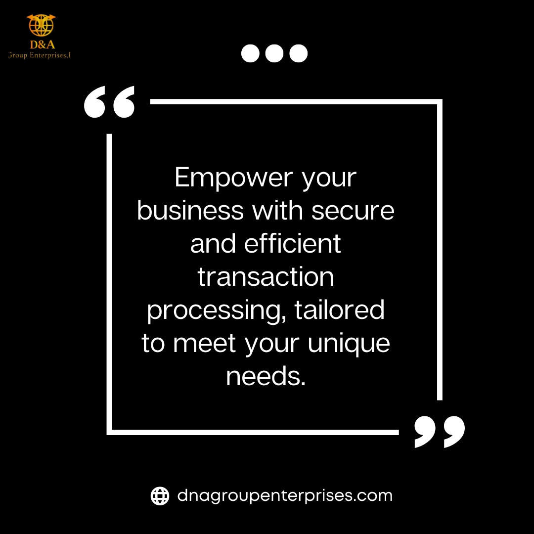 AdamJones3564's tweet image. Level Up Your Business with Secure and Efficient Transaction Processing. Experience seamless financial transactions customized to your unique requirements.

#EmpowerYourBusiness #SecureTransactions #EfficientProcessing
#TailoredSolutions #UniqueNeeds #SeamlessTransaction