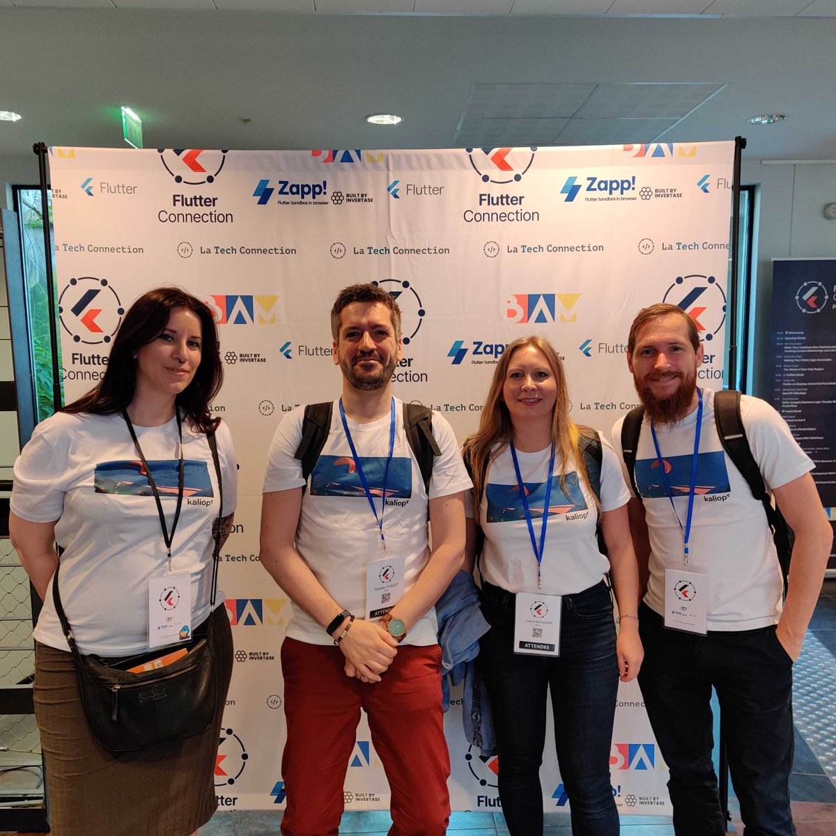 Kaliop's tweet image. 🎉 Kaliop était présent à Flutter Connection📱
Nos collaborateurs ont pu profiter d'une journée entière de conférences animées par des intervenants de renommée internationale 🤓
#flutterconnection #développement #mobile #collaborateurskaliop #technologie #partagedeconnaissances