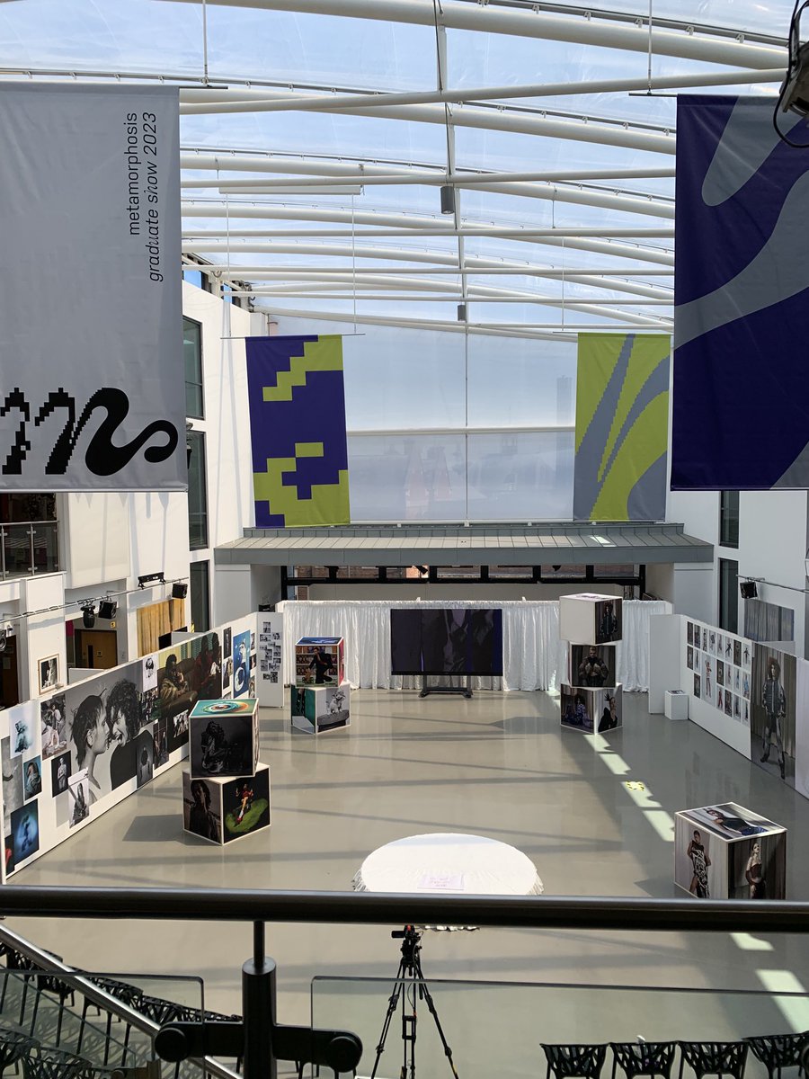 All ready for the #mdxgraduateshow this evening. Huge amount of impressive work from this year’s batch of Arts &amp; Creative Industries students ⁦<a href="/MiddlesexUni/">Middlesex University</a>⁩