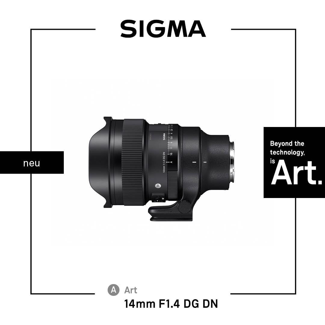 Liebe SIGMA Community, wir wollen euch ein neues Produkt vorstellen: Das 14mm F1,4 DG DN | Art - kompatibel mit spiegellosen Vollformat-Kameras mit L-Mount oder Sony E-Mount

Voraussichtlich ab Ende Juni im Handel erhältlich. Details findet ihr unter sigma-foto.de/objektive/14mm…