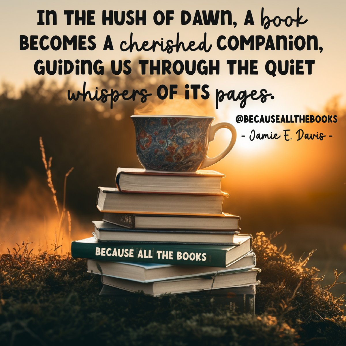 becausemybooks's tweet image. Reading at dawn is a wonderful way to start the day.

#BecauseAllTheBooks #MorningReading #BooksAndCoffee #BooksAndTea