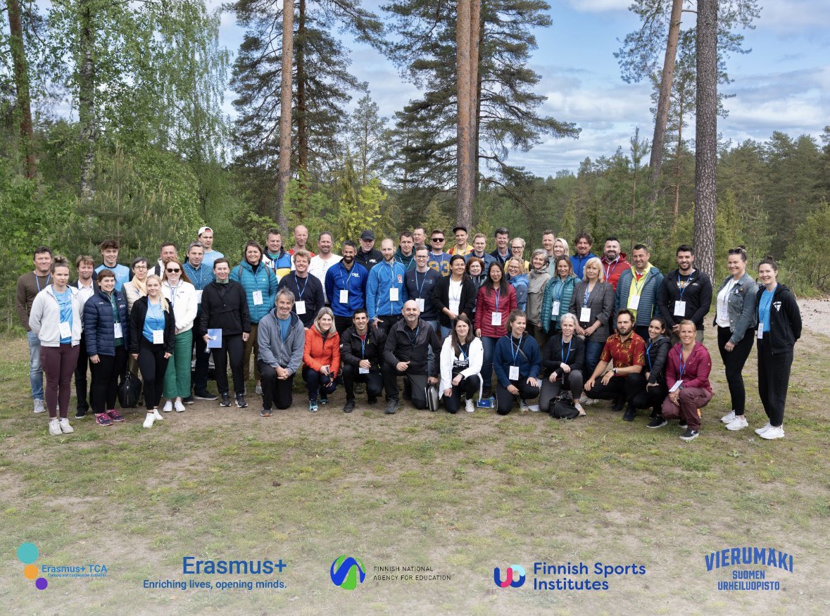 Sport and Sustainability 🚲🌲

Last week we as Finnish Sports Institute network were honored to organize #Sport and #Sustainability themed #ErasmusPlus TCA thematic seminar in co-operation with <a href="/Vierumaki/">Vierumäki</a> and <a href="/Opetushallitus/">Opetushallitus</a> <a href="/ErasmusplusFI/">Erasmus+ Finland</a> <a href="/BeactiveF/">@BeActive_Finland</a> 

What a great crew we had!