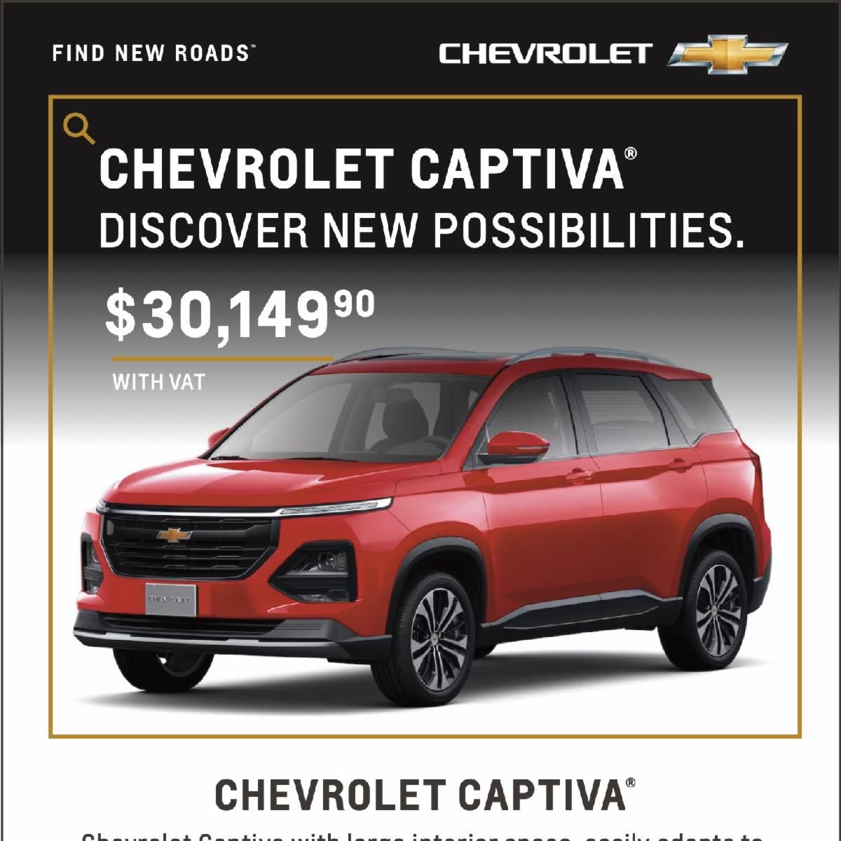 Discover New Possibilities with a Chevy Captiva
conta.cc/3Nj8Zv2