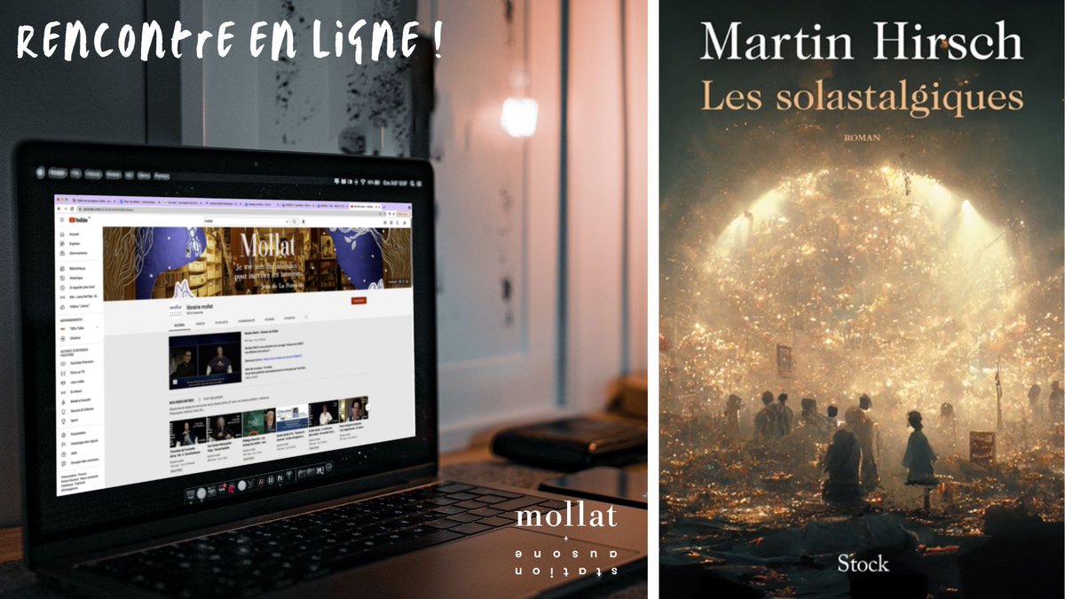 📖 Aujourd’hui à 18h, assistez à la rencontre en ligne de Martin Hirsch pour parler de son livre “Les solastalgiques” paru aux éditions <a href="/EditionsStock/">Éditions Stock</a> 

📍 Rendez-vous sur la chaîne YouTube ou sur la page Facebook de la librairie Mollat