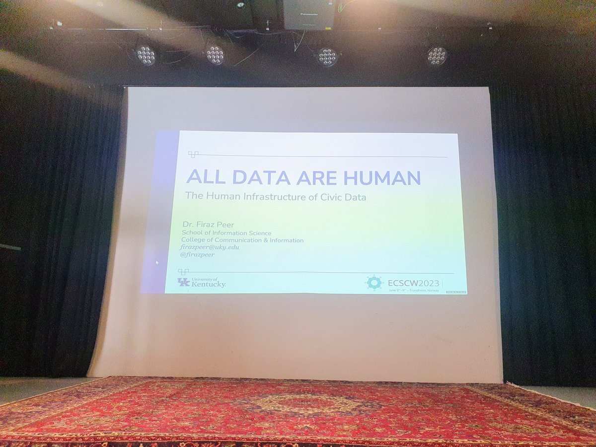 ECSCW's tweet image. Laster paper session of today investigates data-centric collaborative work #ecscw2023