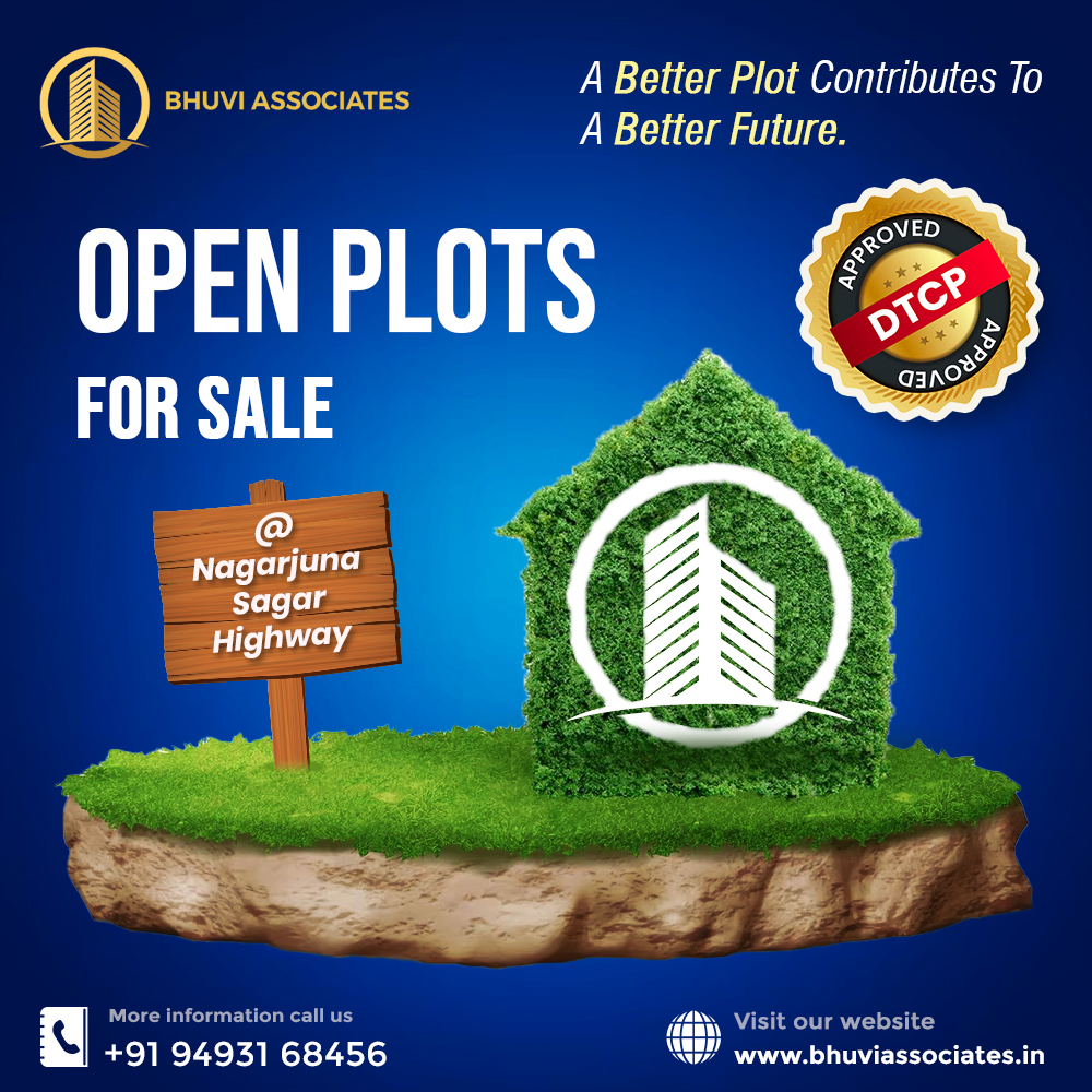 BhuviAssociates's tweet photo. Invest in a better future with open plots available at Nagarjuna Sagar Highway. Bhuvi Associates presents prime plots for building your dream home or making a smart investment.

#BhuviAssociates #OpenPlotsforSale #DTCP #BetterFuture #OpenPlots #Invest #Plots #Future #Sale #Home https://t.co/VFFt1iDLt5