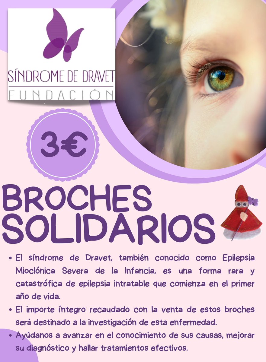 Apoya la investigación y el apoyo a las familias con síndrome de Dravet comprando nuestro broche solidario de San Fermín en las farmacias de <a href="/Farplus/">Farplus</a>
de Pamplona. ¡Colabora con esta causa tan importante y visita dravetfoundation.eu para saber más! 💜 #Dravet #SanFermín