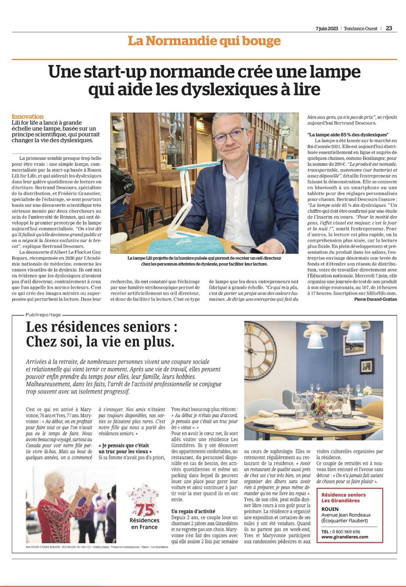 Petit article qui parle de nous, rédigé par <a href="/tendanceouest/">Tendance Ouest</a> <a href="/Tendanceouest76/">Tendance Ouest 76</a>