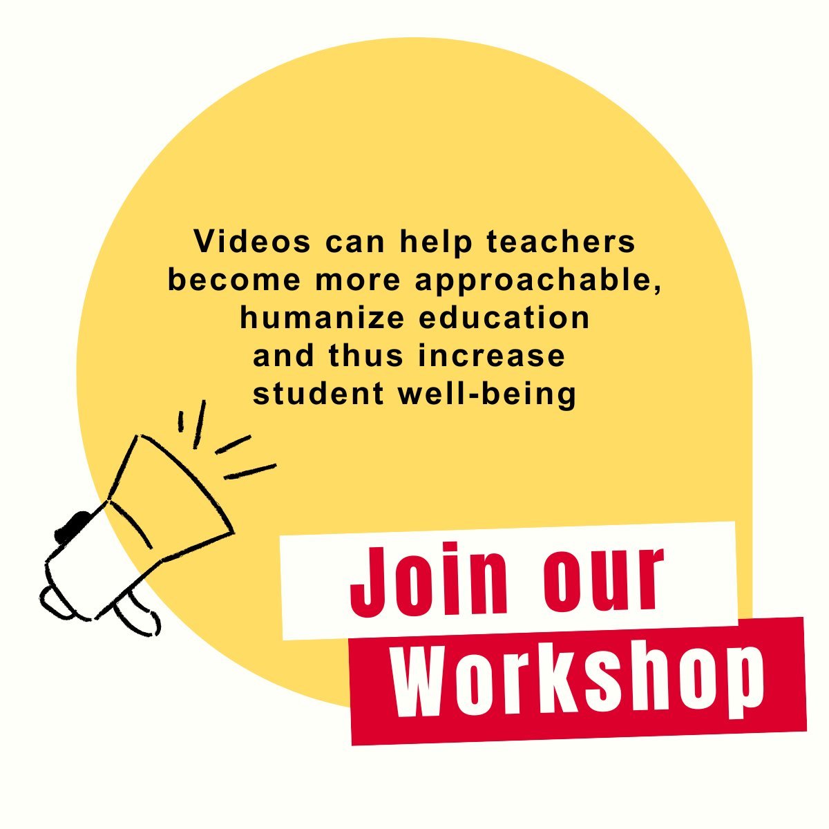 Videos help us to connect to other humans 🙌 So why aren’t we using them to humanize our education? Join our workshop to learn how videos can help to make your teaching practice more human! 🎥 t.ly/1Hrx #education #teaching