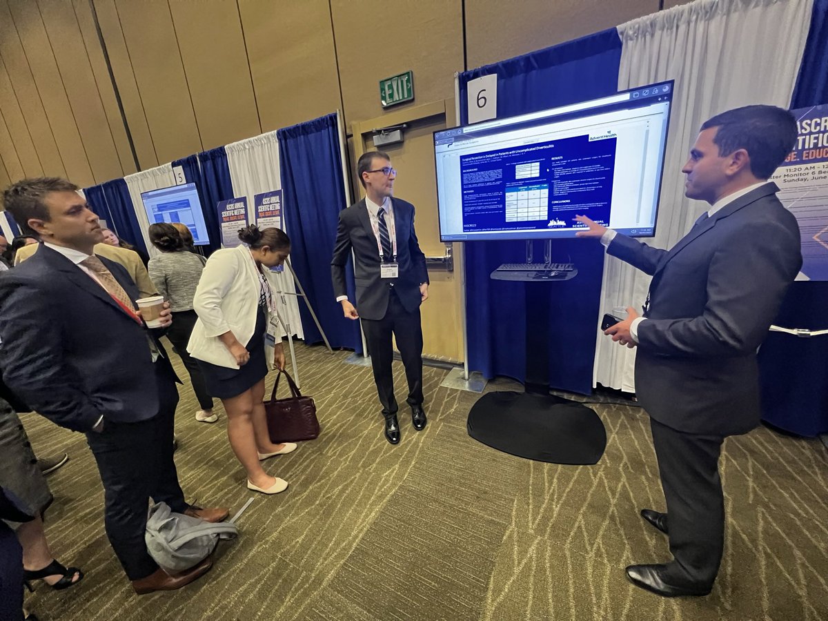 #ASCRS23 was a whirlwind. Proud of the <a href="/AdventHealthCFL/">AdventHealth Central Florida</a> #colorectalsurgery crew who ran 4/4 courses on day one, moderated or spoke at 6 symposia, had 9 poster presentations, and handful of podiums. Grateful to the <a href="/ASCRS_1/">ASCRS_1</a> organizing committee for a fantastic agenda! 

<a href="/TAMISYoda/">Matthew Albert</a>