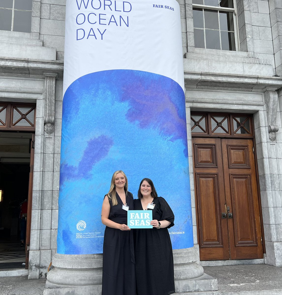 What a morning at @FairSeasIreland #WorldOceanDay Conference so far! Looking forward the afternoon session. 

A bonus that I get to spend the day with @TCD_NatSci #MarineEcologist @DrLucyHarding 🦈🐠🖤

#FairSeas