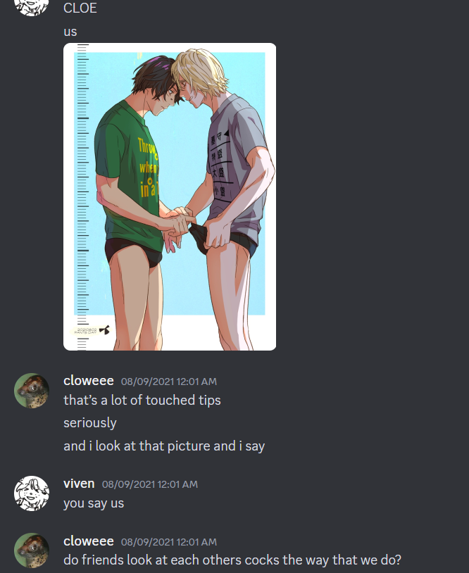 villainlesbian's tweet photo. going thru our logs and this was literally seconds before jesvien was made canon i seriously cant handle it https://t.co/EigBSD0H5x