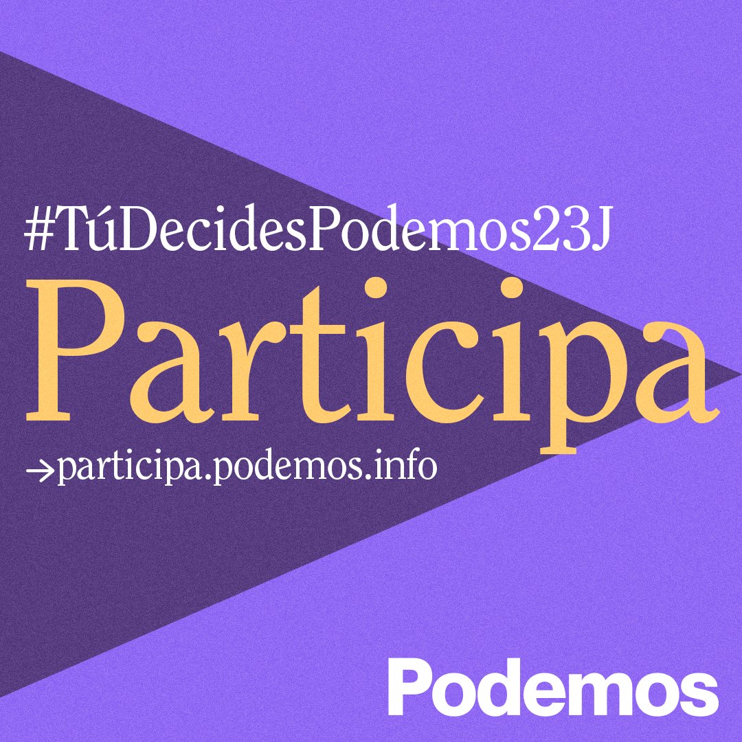 bcmpodemos's tweet photo. #TúDecidesPodemos23J https://t.co/VXJJc2y48h