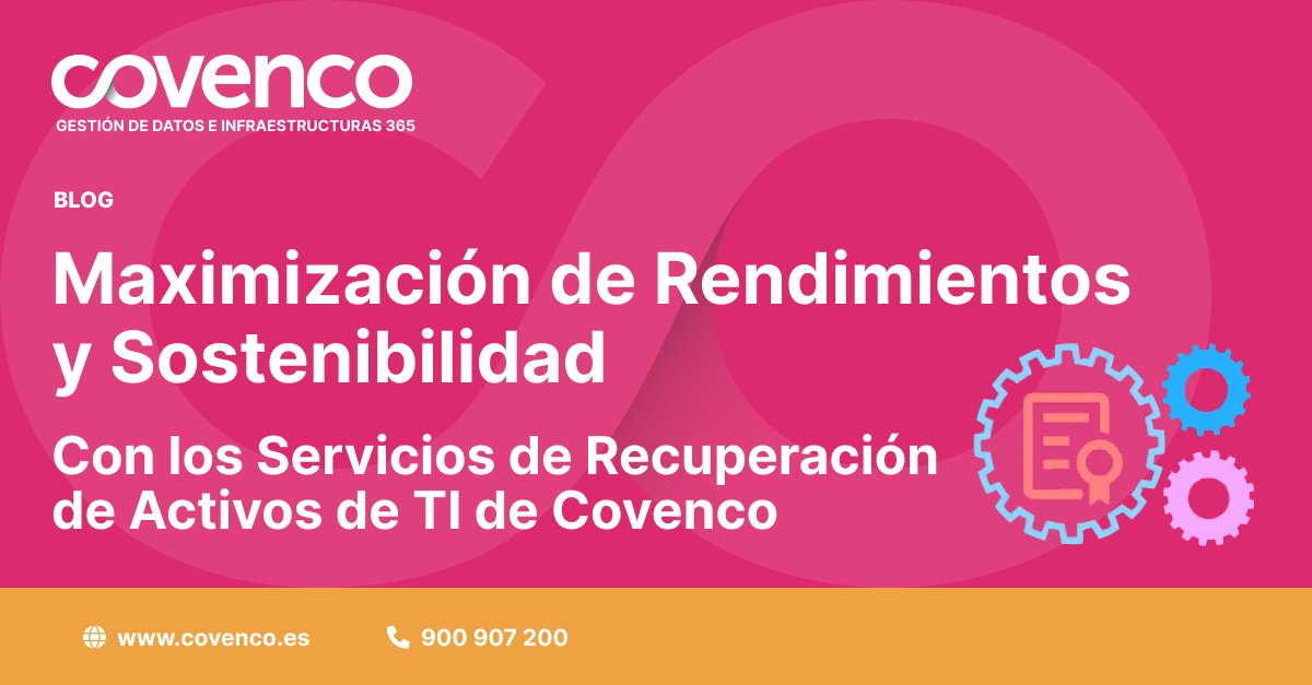 CovencoSpain's tweet photo. Si has actualizado tu #infraestructura de #TI y te enfrentas al desafío de administrar tu equipo obsoleto o excedente, Covenco te ayuda a deshacerte de estos activos y mantener tus datos almacenados de manera responsable con el servicio de recuperación de #activos. https://t.co/doNdpdPDMC
