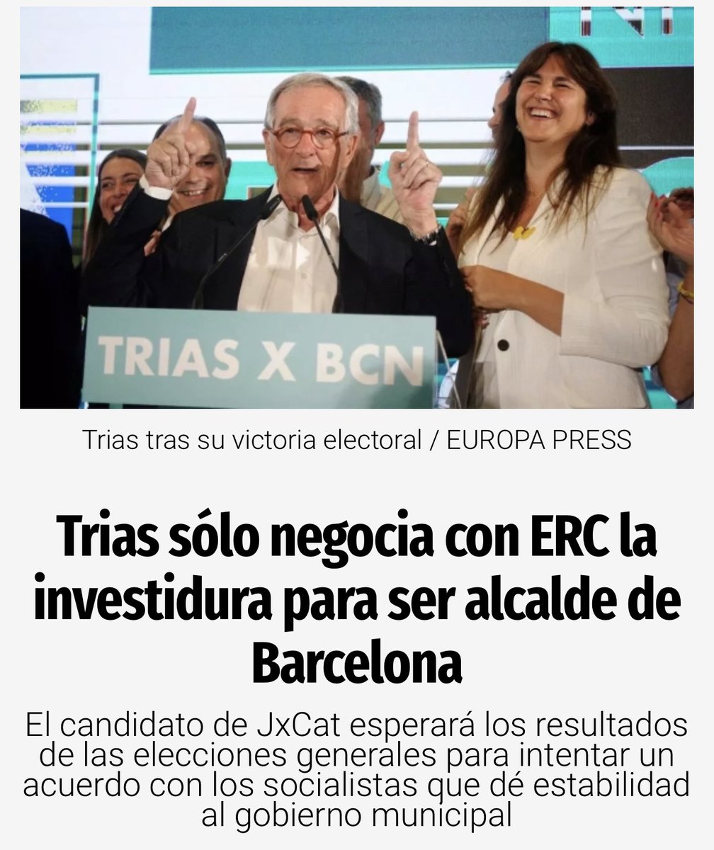 PareraEva's tweet photo. Que caro vamos a pagar los catalanes el resultado electoral del 28M. https://t.co/ucbt0GX2j3