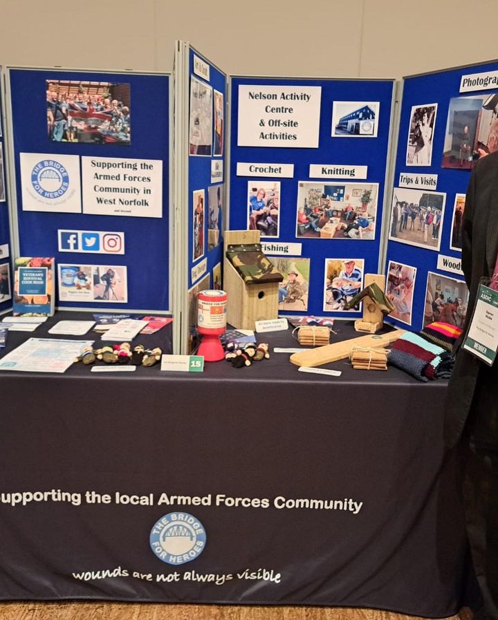 Bridge4Heroes's tweet photo. The Bridge for Heroes CEO, Helen Taylor and Develop and Promote CEO, Darren Hickie are at the Association of Drop in Centres (ASDIC) Conference in Leeds, showcasing the important work that we do for our beneficiaries and to network with our partner organisations #veterans #asdic https://t.co/Yto0rcAiKU