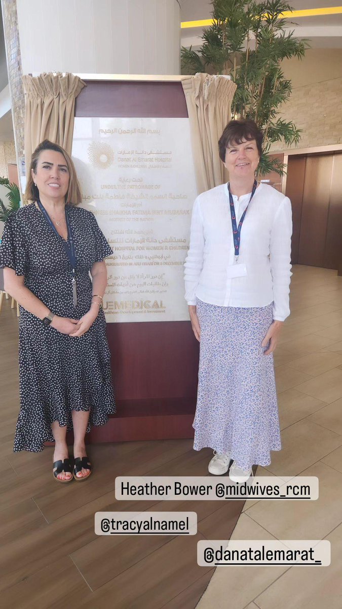 thelovelymaeve's tweet photo. So fantastic to welcome @HeatherB_RCM from the UK @MidwivesRCM to Abu Dhabi #WeMidwives sharing,learning and growing. Ready for #worldmidwives #icm2023 https://t.co/aQLWWEJNo7