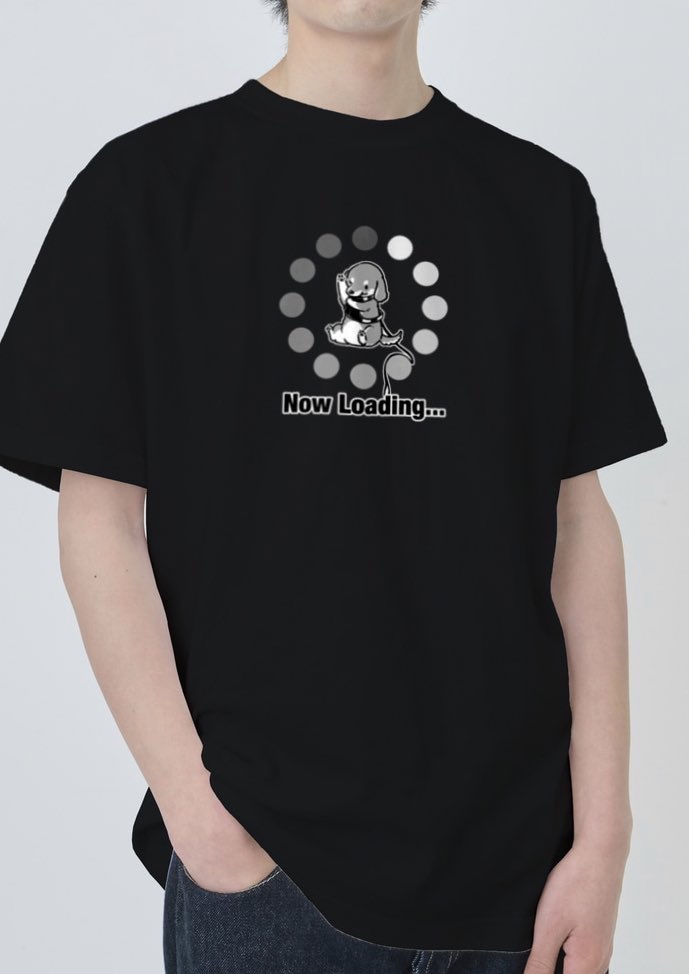 「【Tシャツセールは日曜日まで!】がんばって散歩用のハーネスを装着するダックスのデ」|真希ナルセ（マキ）のイラスト