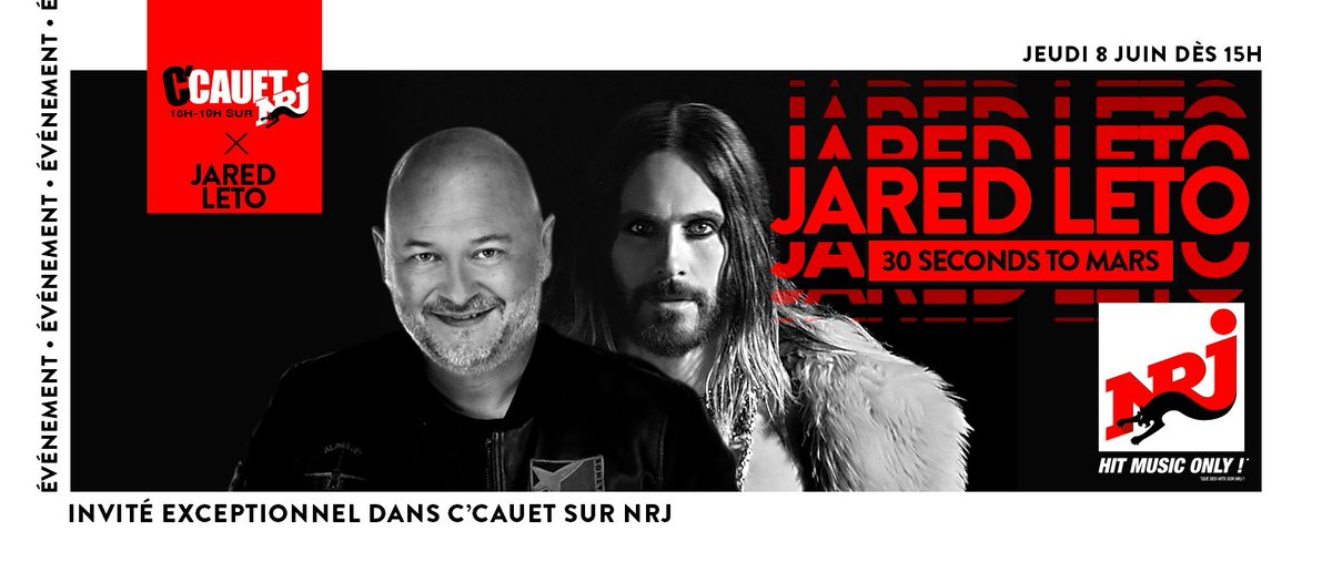 Jared Leto chez Cauet sur NRJ