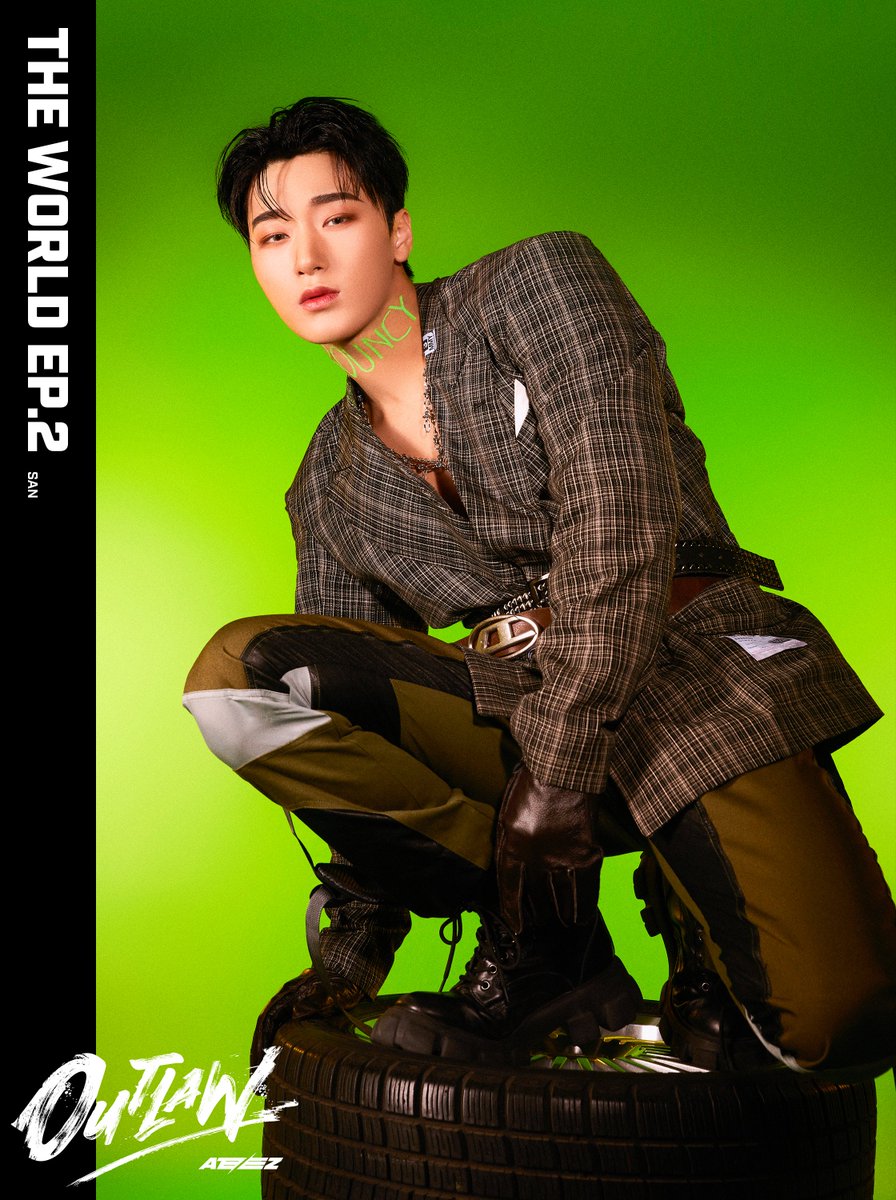 [📷] ATEEZ(에이티즈) THE WORLD EP.2 : OUTLAW Concept Photo 3 '산(SAN)' ⠀ 2023. 06. 16 1PM RELEASE ⠀ #OUTLAW #BOUNCY #ATEEZ #에이티즈 #SAN #산