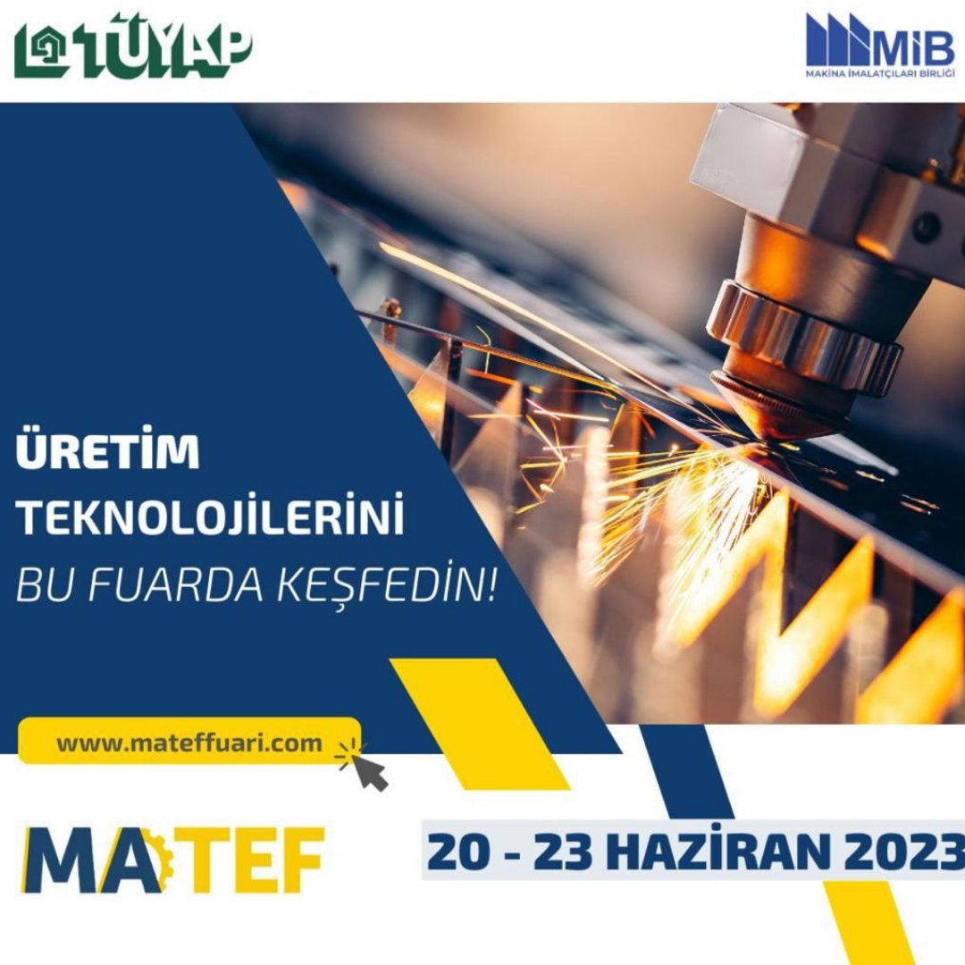 AAGMAKNA's tweet photo. Yerli üretim teknolojilerinin buluşma noktası MATEF Fuarı, 20-23 Haziran’da Tüyap İstanbul’da gerçekleşecektir.
Matef fuarı Salon7 stand 713-A 'da siz değerli ziyaretçilerimizi bekliyoruz.
Ücretsiz online biletinizi fuardan önce hemen şimdi aşağıdaki link adresinden alın! https://t.co/QVIiX6GZzP
